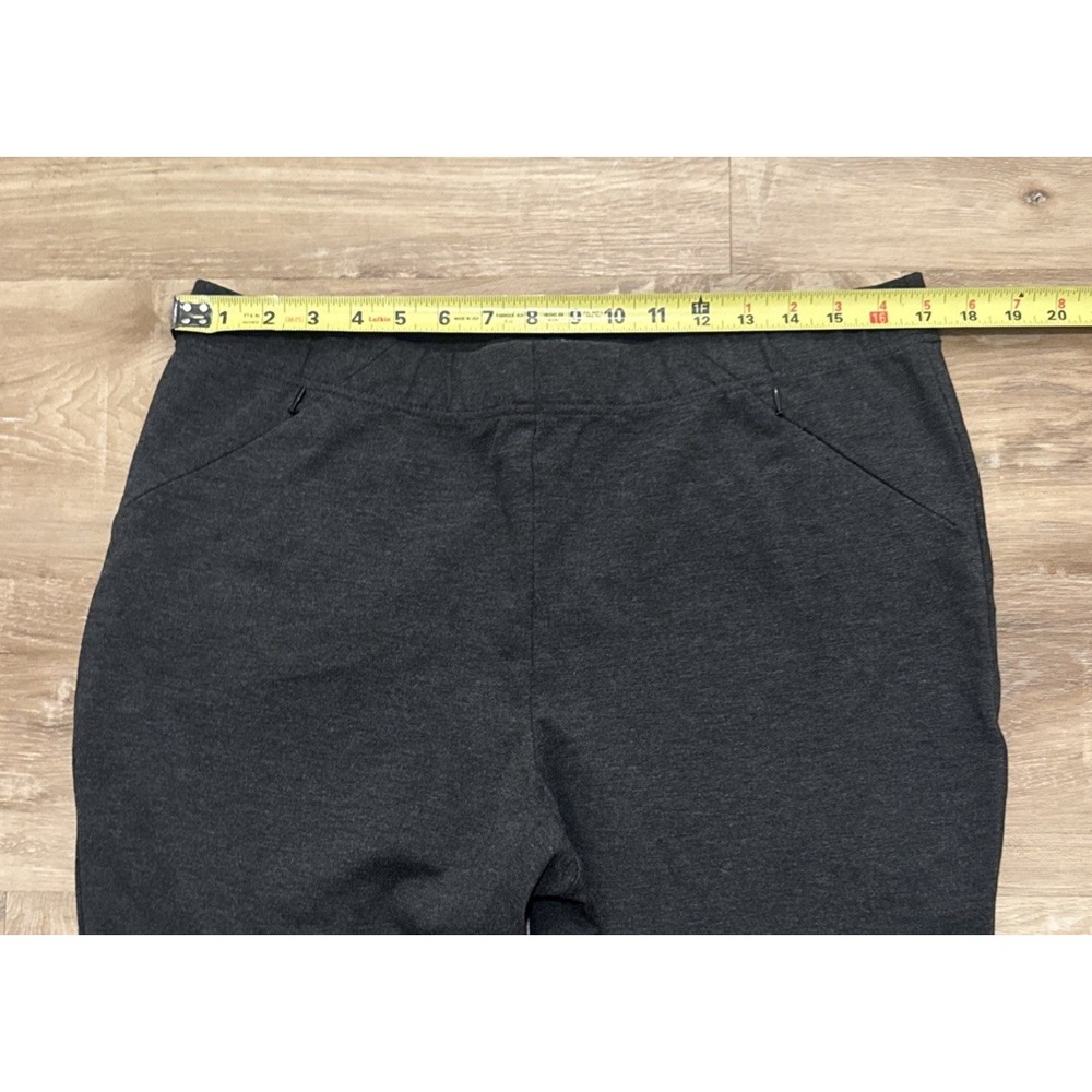 J. Jill Women's Petite Large Charcoal Heather Gray Ponte Leggings Pull On - Picture 5 of 10